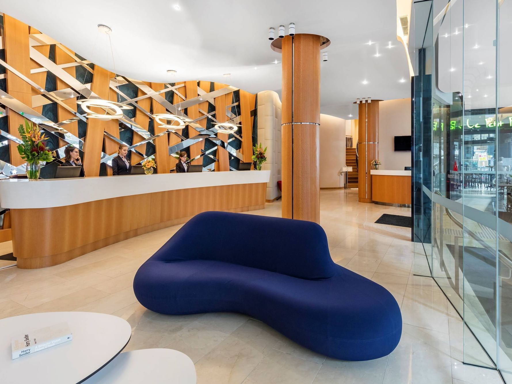 Lobby area of St Giles Tank Stream Hotel in Sydney