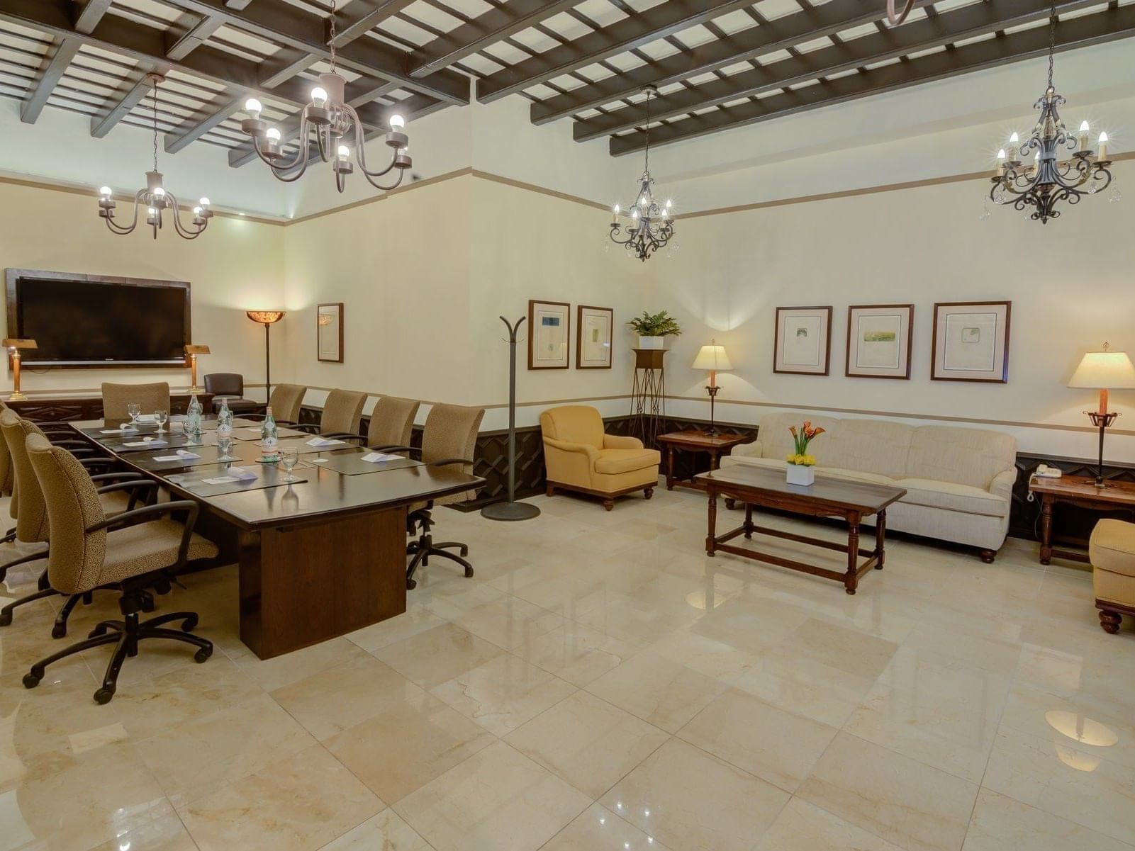 Meeting table with sofa in Executive Boardroom, El Convento