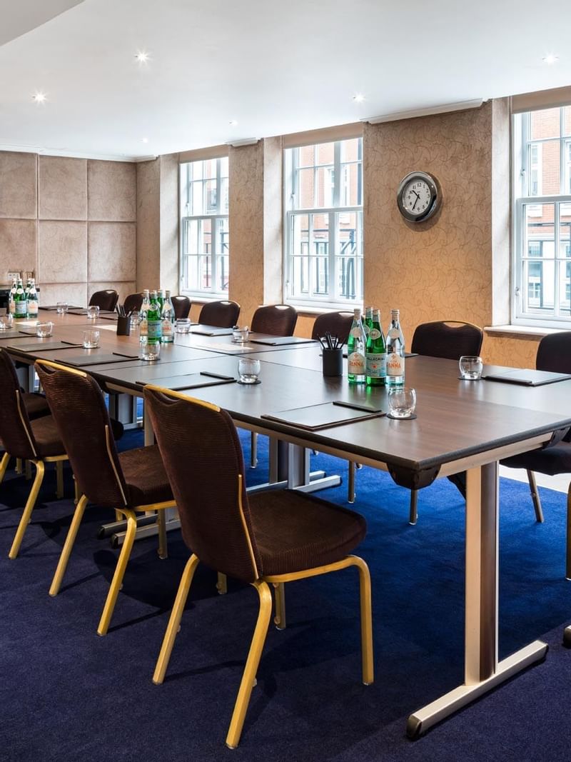 A Table setting in an event room at The May Fair Hotel London