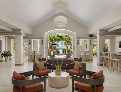 Lobby at Rincon Beach Resort in Añasco, Puerto Rico