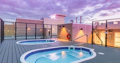 The hot tubs provided at Clique Hotels & Resorts