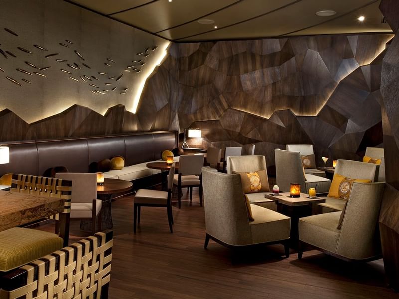Interior of Nobu restaurant at Crown Towers Melbourne