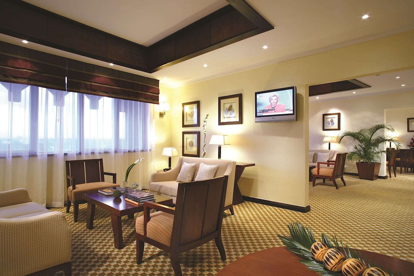 A Lounge area in the Hotel at Dar Es Saalam Serena Hotel