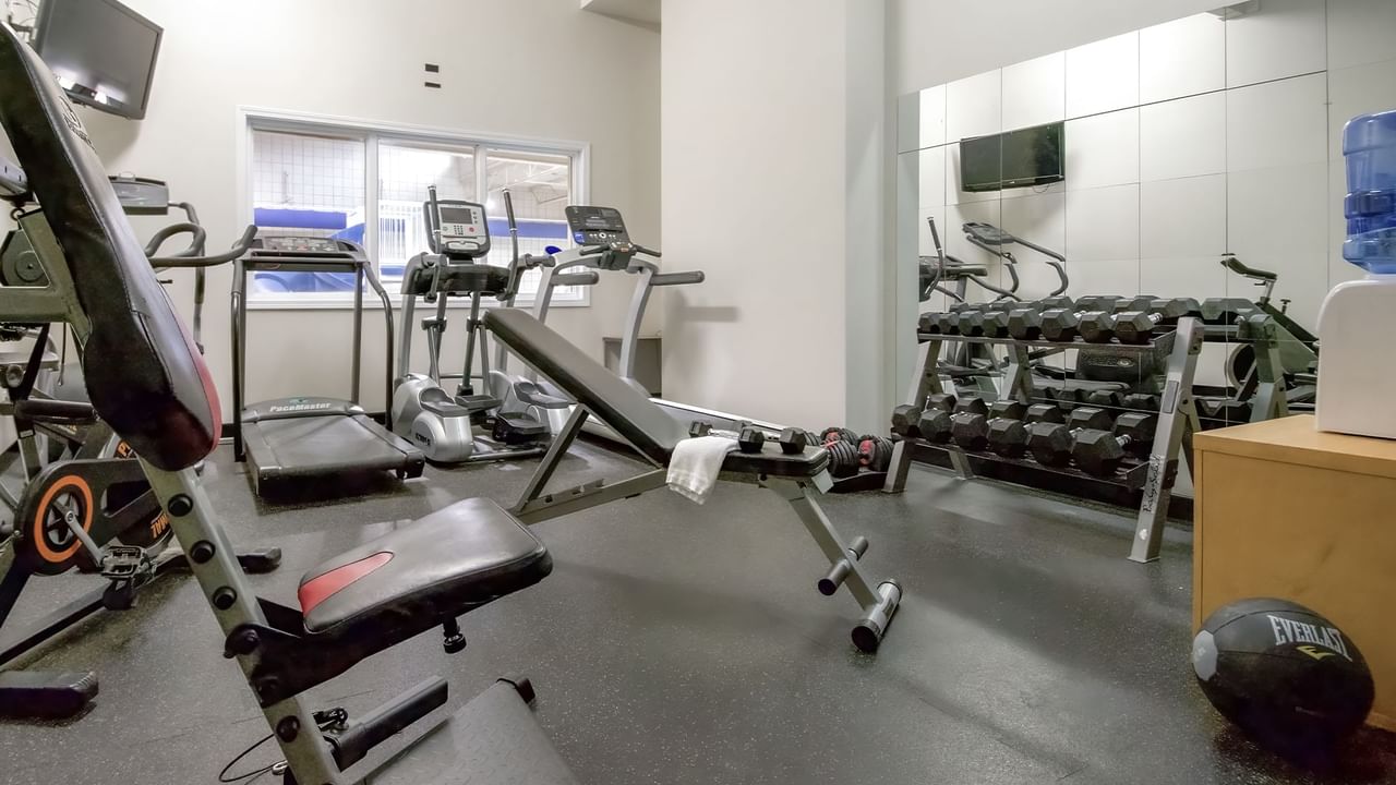 Gym room with machines
