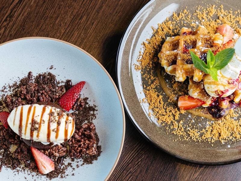 Close-up of a Dessert in Market & Co at Crown Towers Hotels