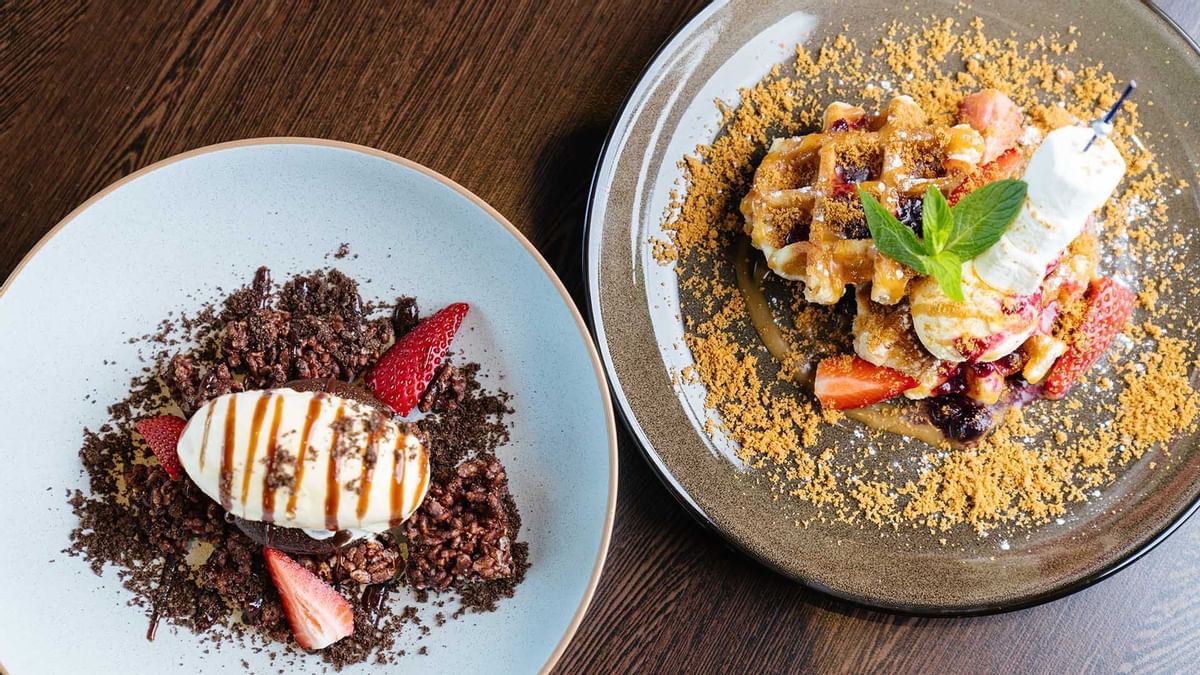 Close-up of a Dessert in Market & Co at Crown Towers Hotels
