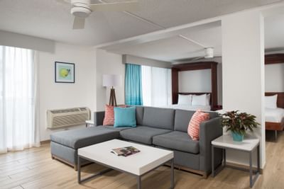 an L-shaped couch