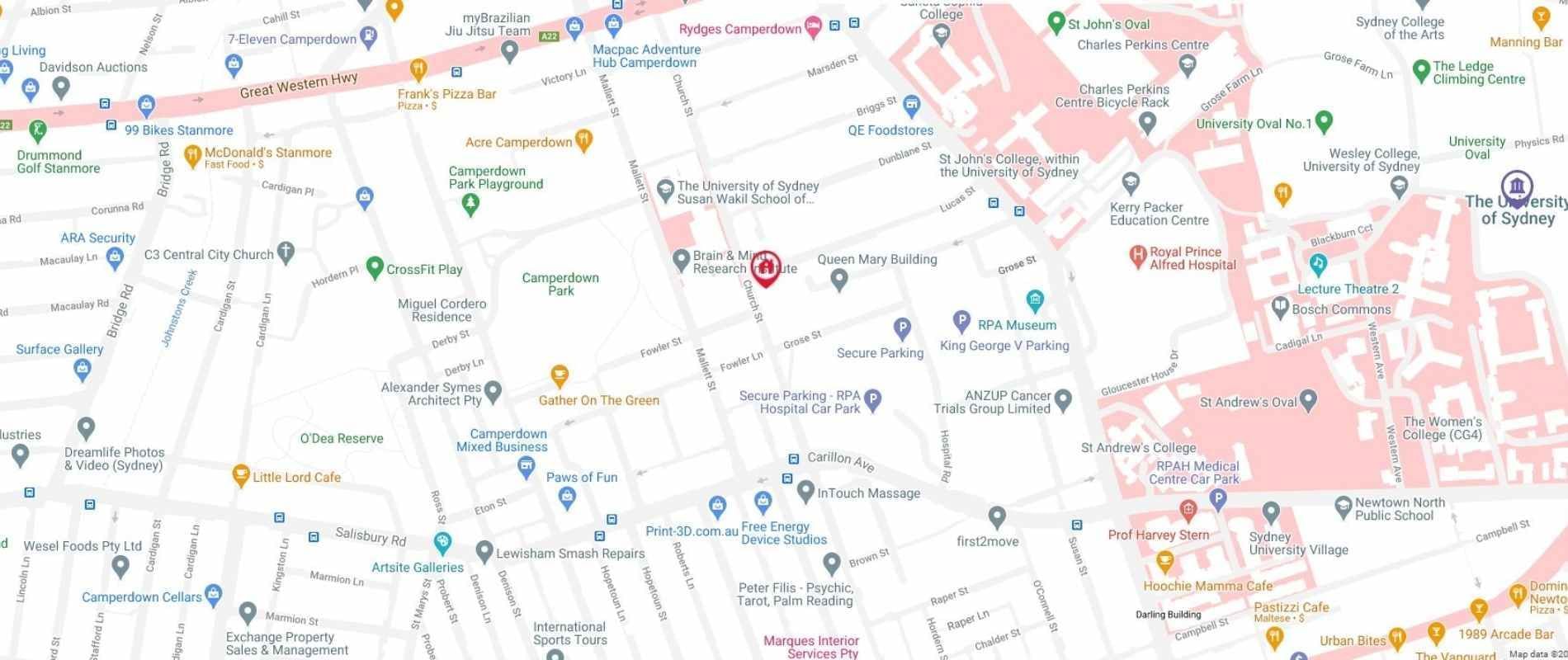 University of Sydney - Queen Mary Building Map