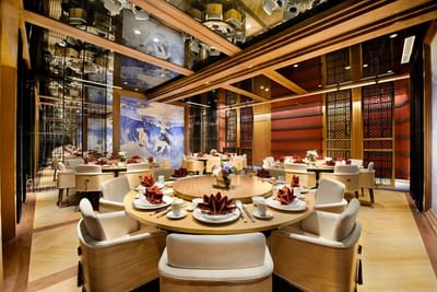 Table layout in Xiang Fu Hai restaurant at Vasa Hotel Surabaya