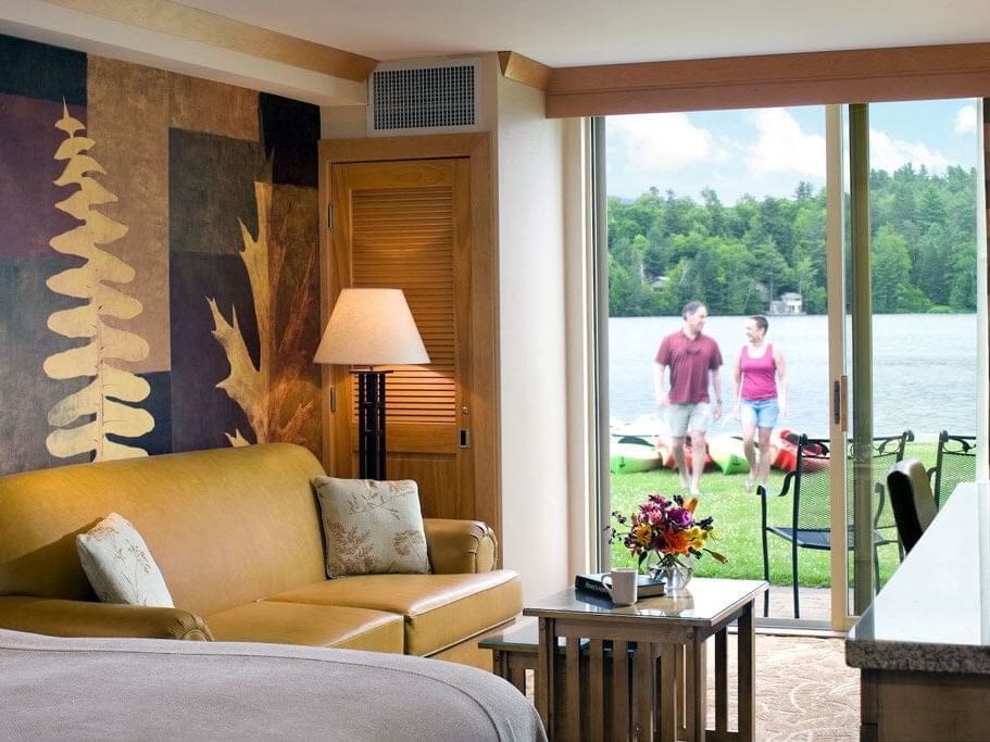 Seating area at Balcony Junior Suite in High Peaks Resort
