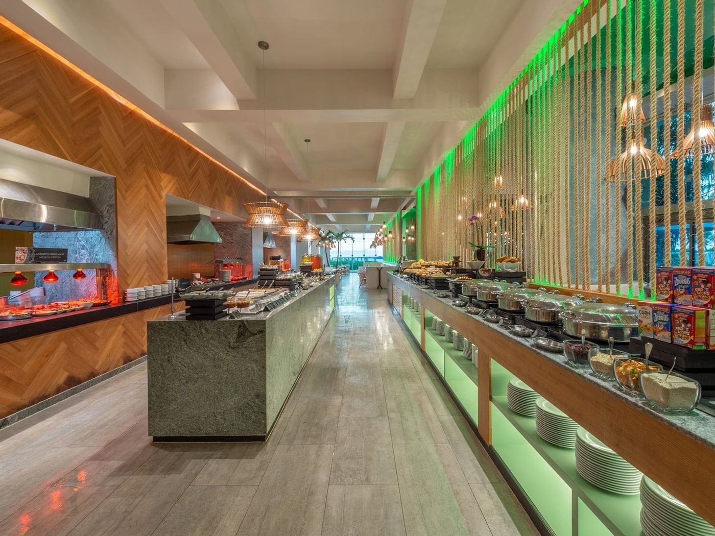 Elegant Siete Restaurant Buffet at Live Aqua Beach Resort Cancun