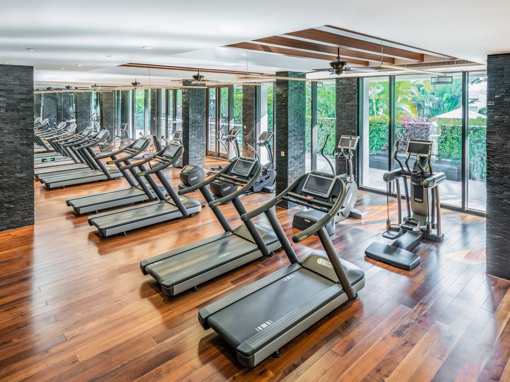 Exercise machines in Fitness Centre at White Swan Hotel