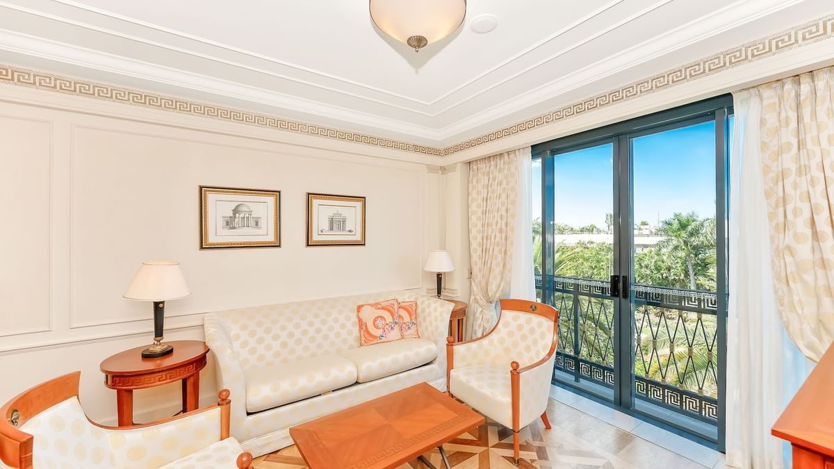 Living room in Superior Suite at Imperial Gold Coast