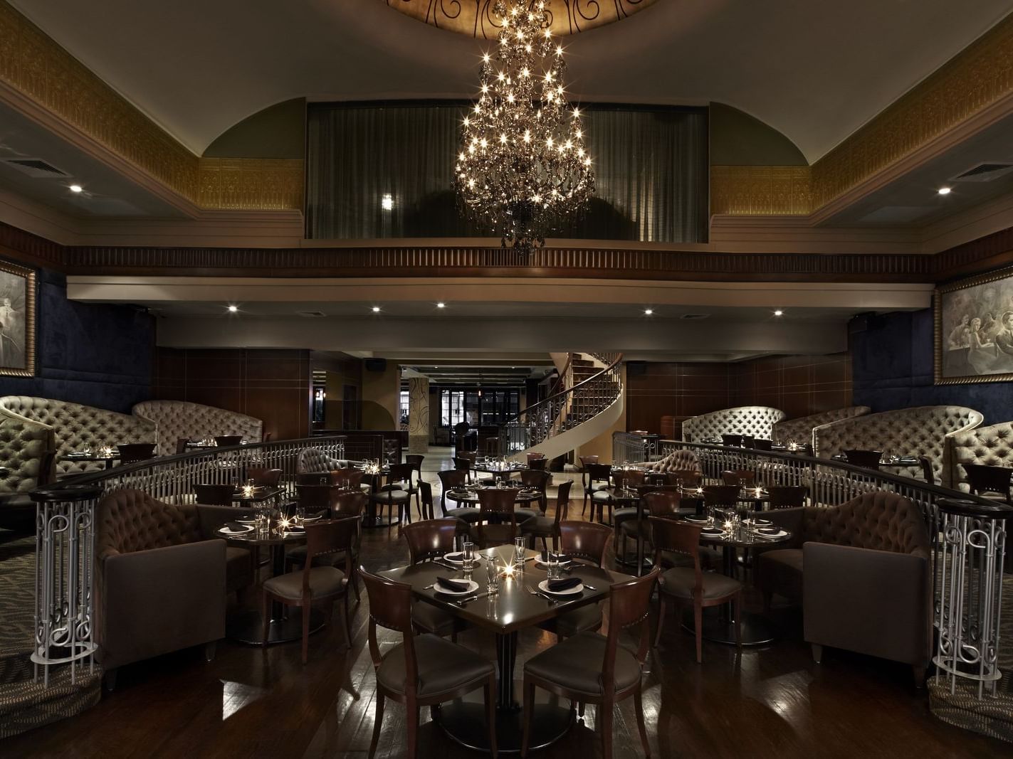 Interior view of Empire Steakhouse at Kimberly Hotel