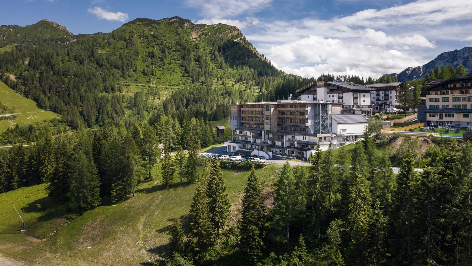 An exterior view of the hotel at Falkensteiner Hotel Sonnenalpe