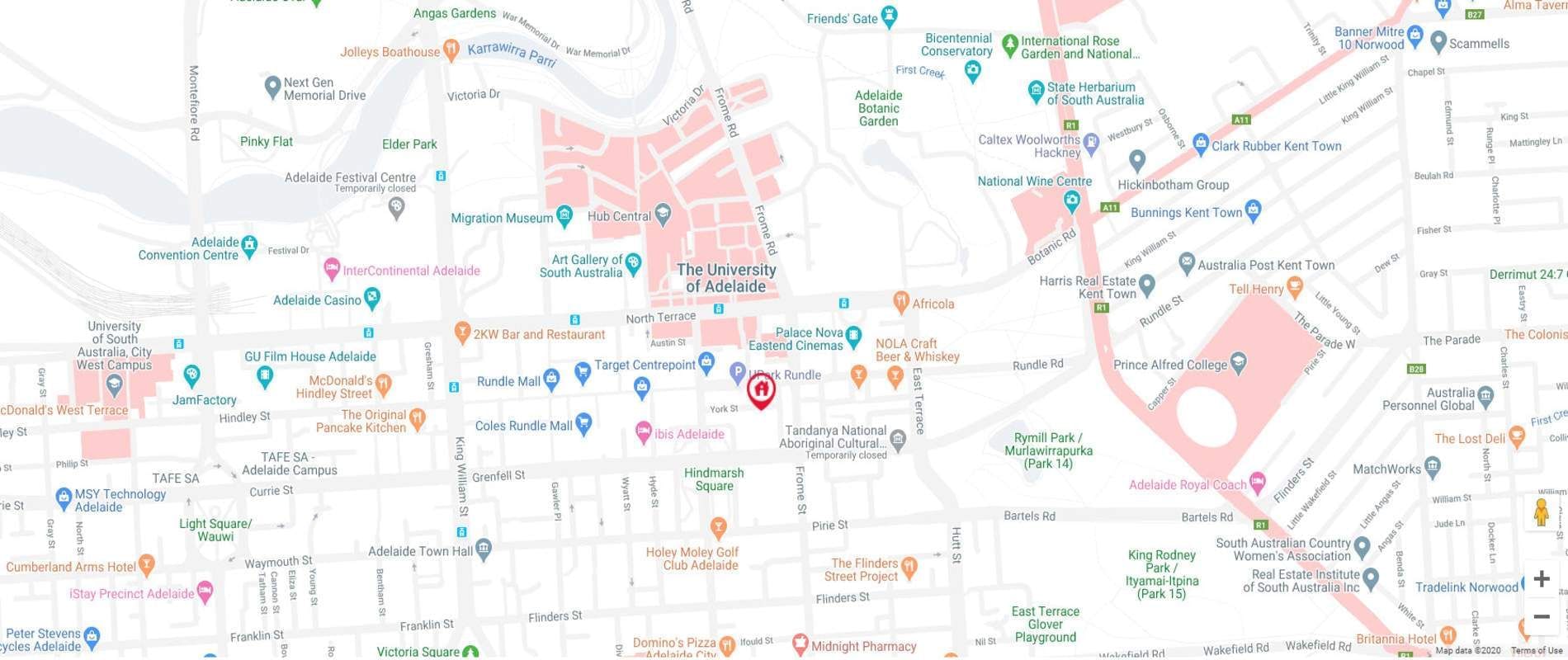 Student Living - Bent St Map