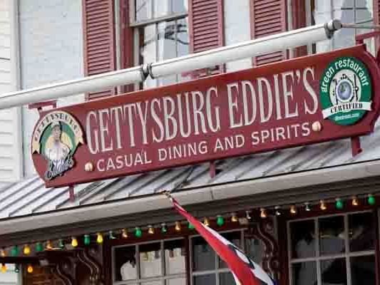 sign for gettysburg eddie's