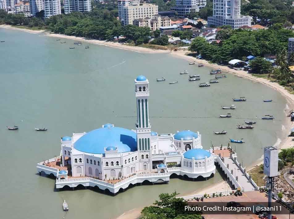 Outside view of Penang Floating Mosque - Lexis Suites Penang