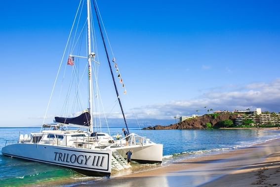 Close-up of a boat at Ka'anapali Beach Hotel Hawaii