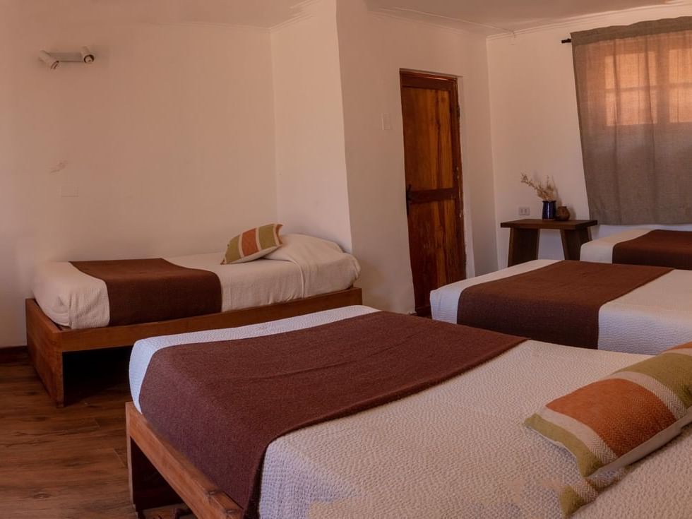 Hotel en San Pedro de Atacama con espacios de descanso y cuidado