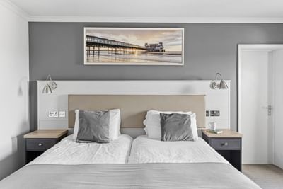 Superior Twin Room at The Grand Atlantic Hotel in Weston-super-Mare