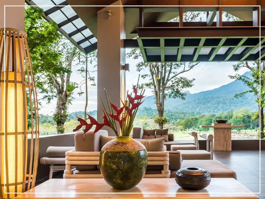 Lobby Sitting Area of Chatrium Golf Resort Soi Dao Chanthaburi