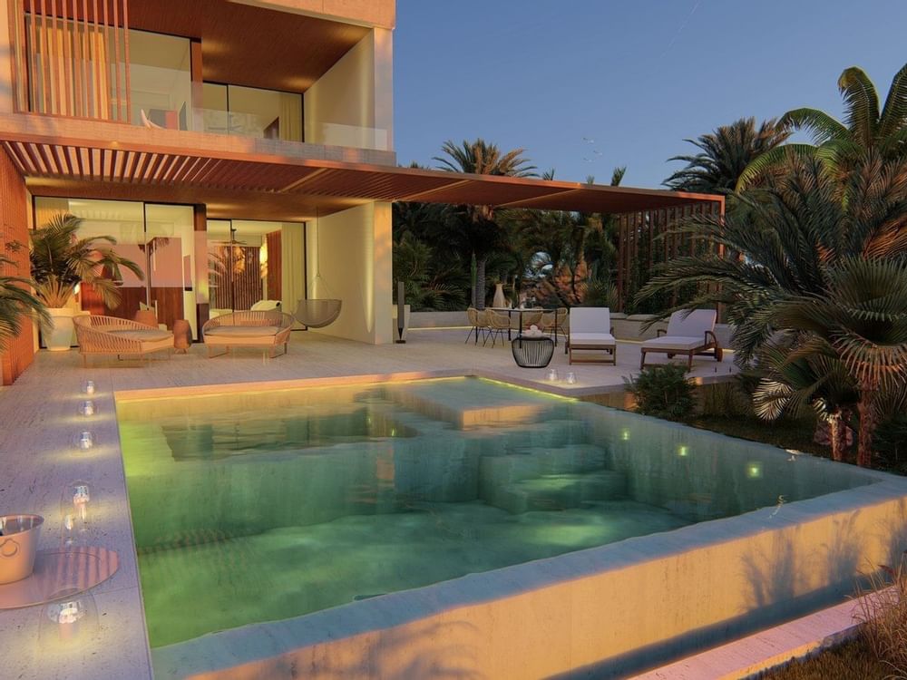 Luna Suite's personal pool at Live Aqua Beach Resort Punta Cana