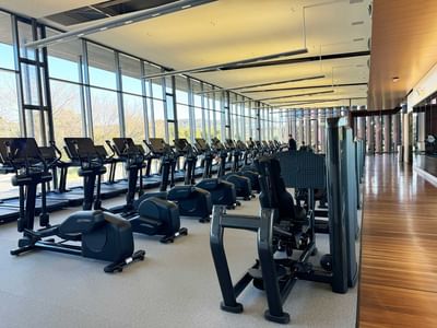 The well equipped gym are at Encore by Mingara