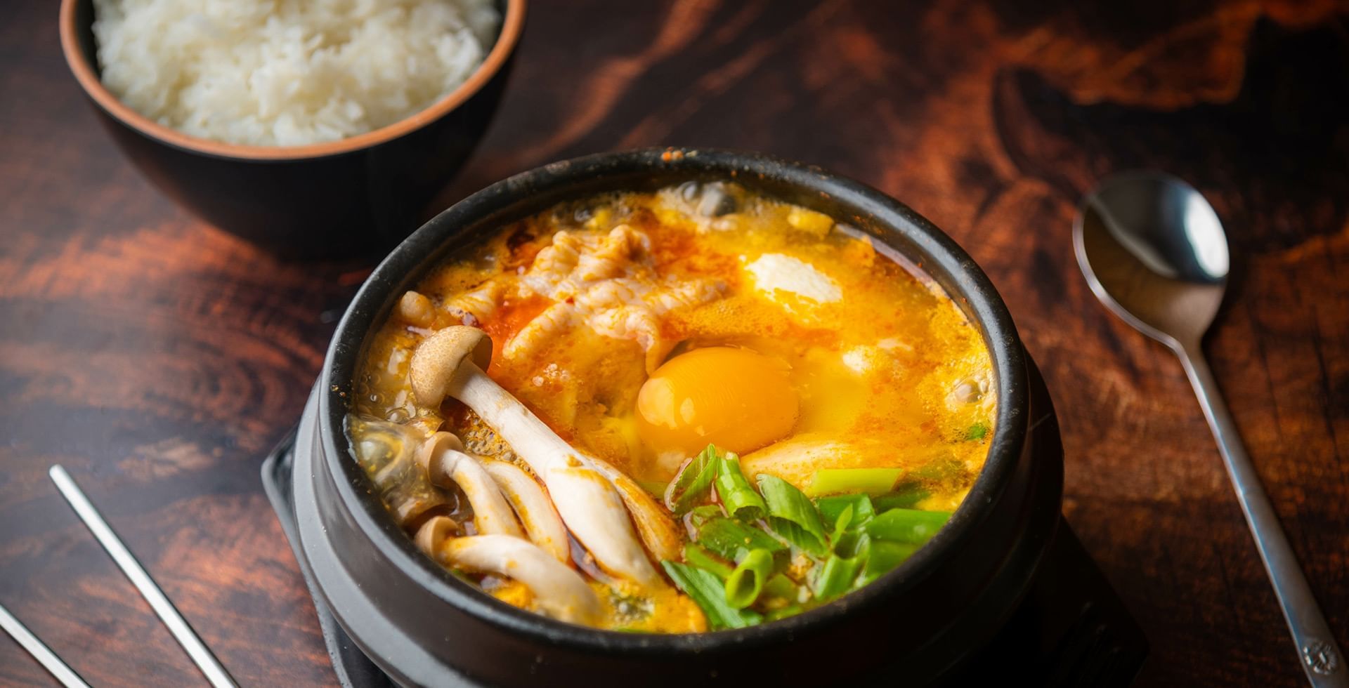 Korean Hot Pot served in Kimchi House at Coast Hinton Hotel
