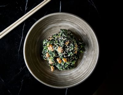 Goma Spinach Dish At Peter Street Kitchen