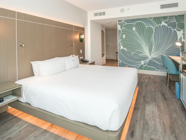 An accessible room with king bed