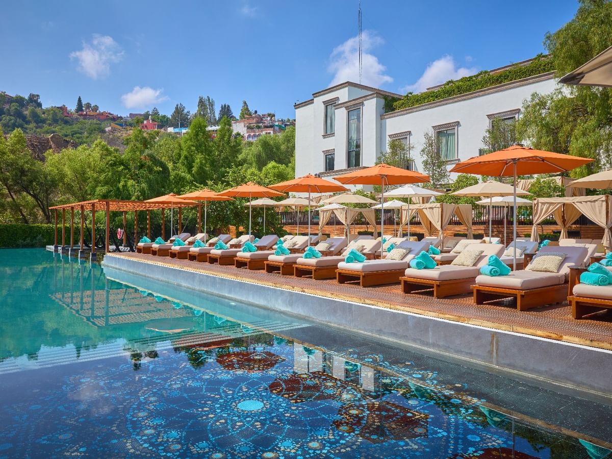 Heated pool at Live Aqua San Miguel de Allende