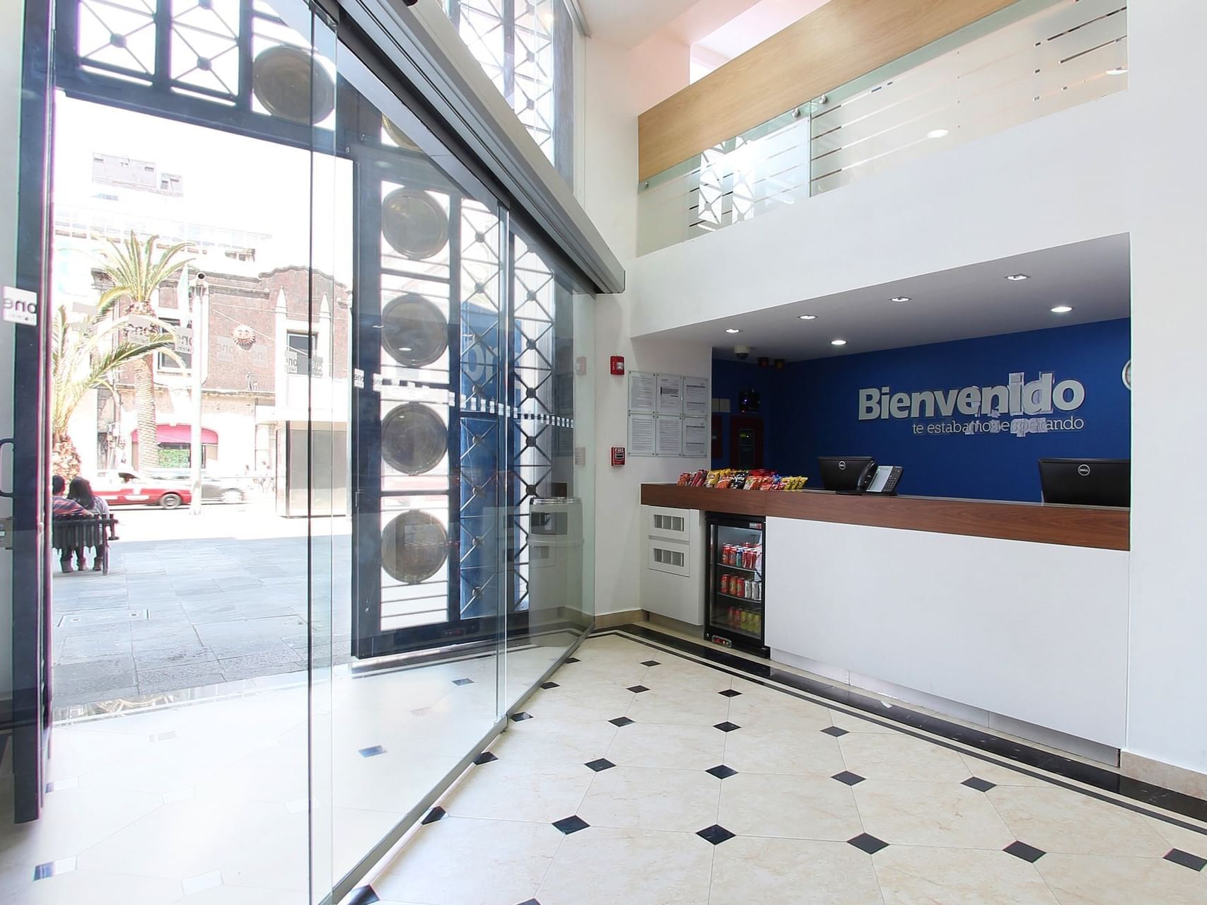 Entrance to the Reception area at One Hotels