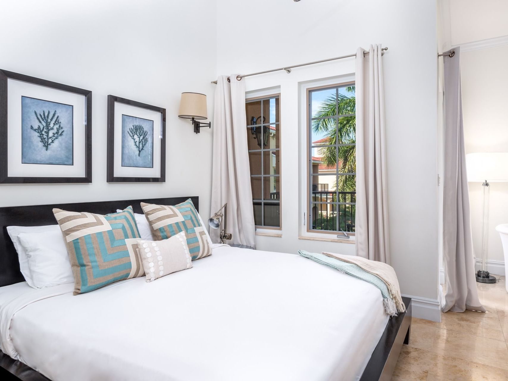 King bed in Two Bedroom at Somerset On Grace Bay