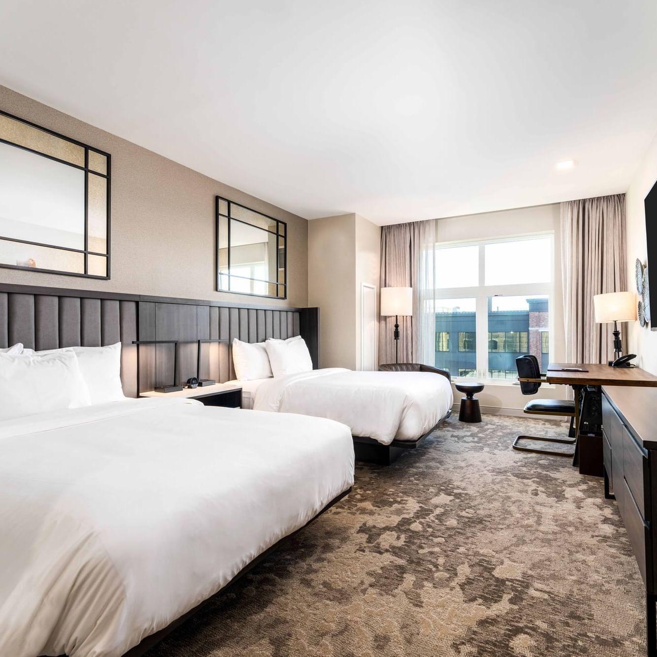 The Artisan Hotel Salem Double Queen Guestroom View