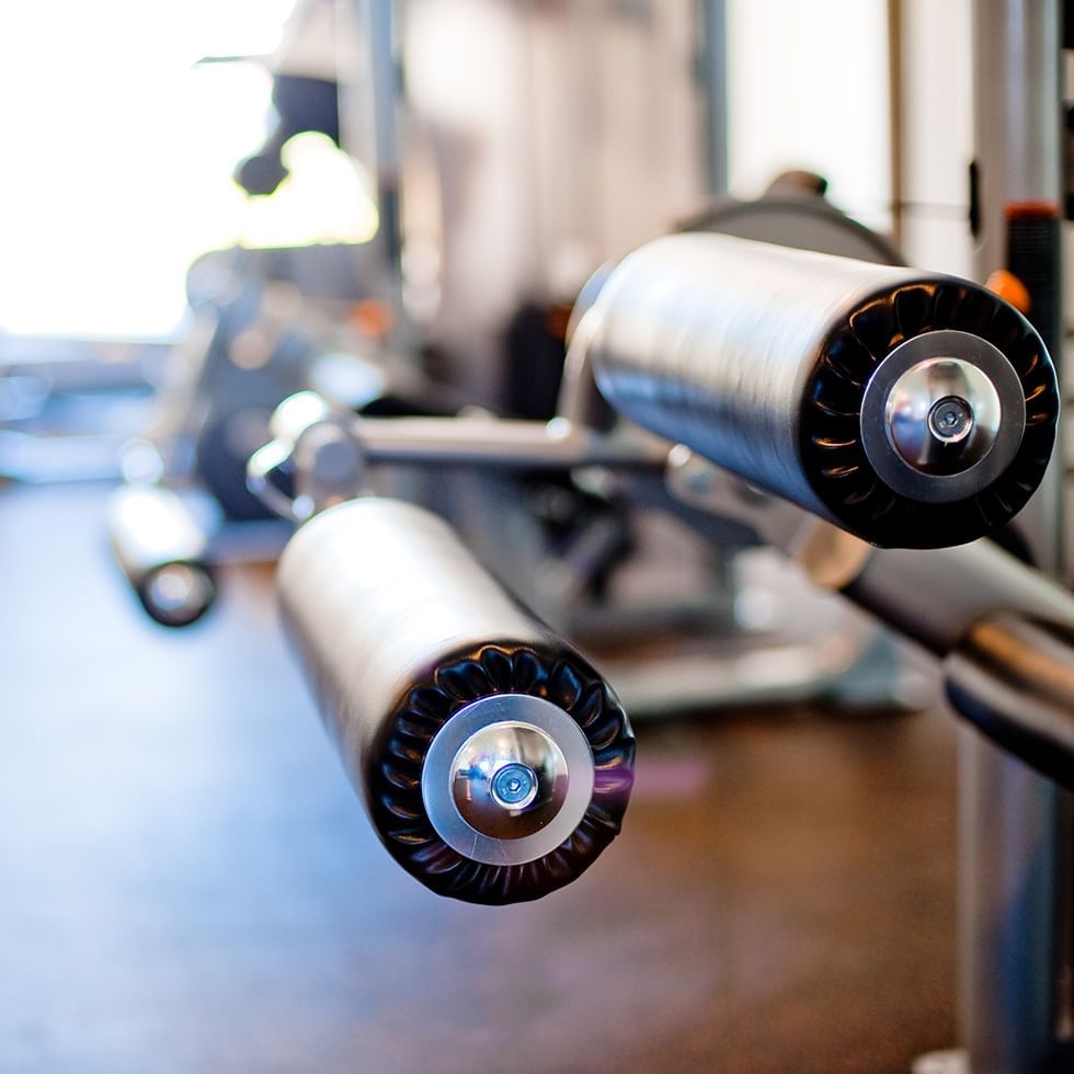 Close-up of a gym equipment at Falkensteiner Hotels