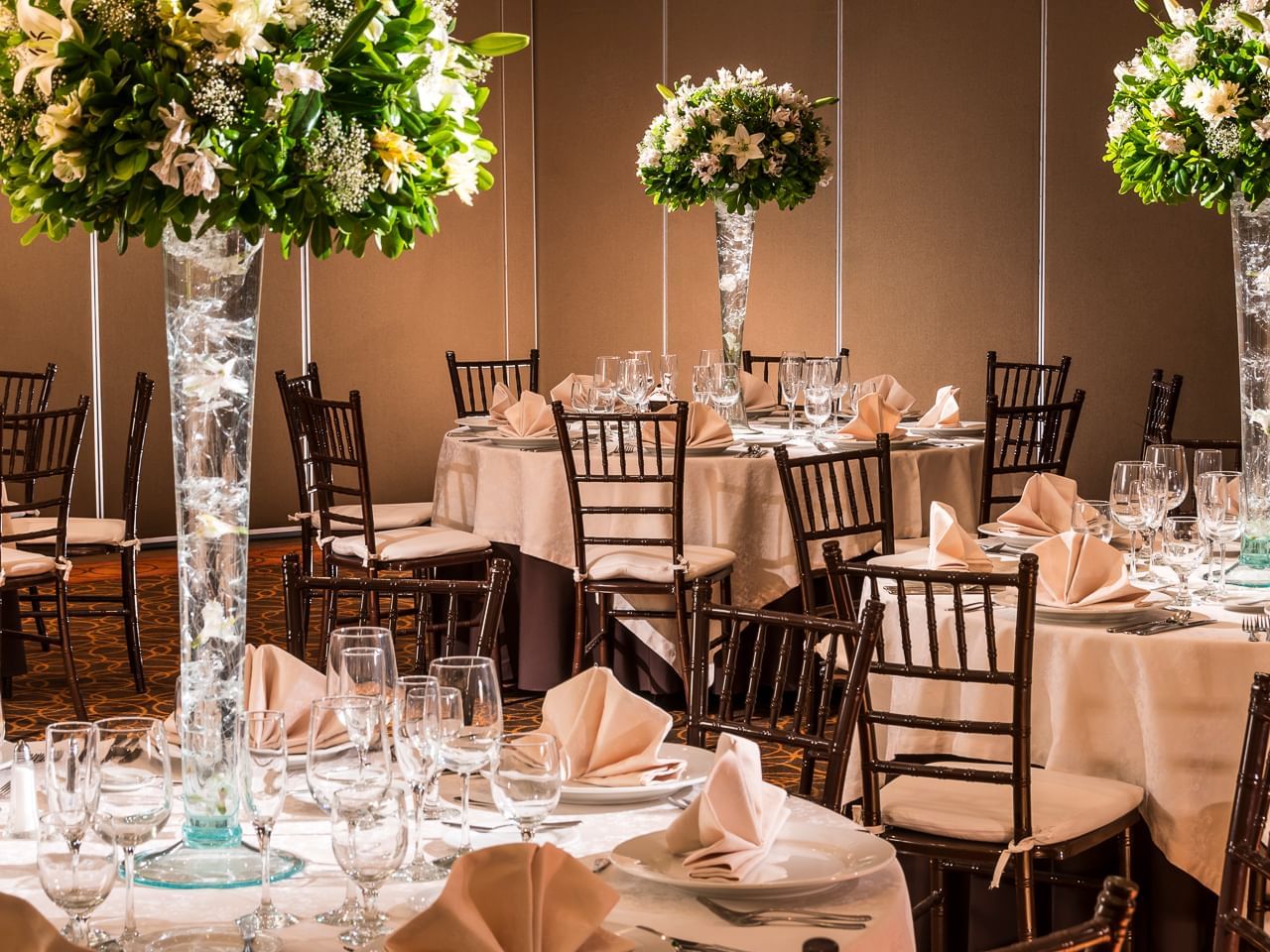 Wedding banquet set-up at Grand Fiesta Americana Queretaro