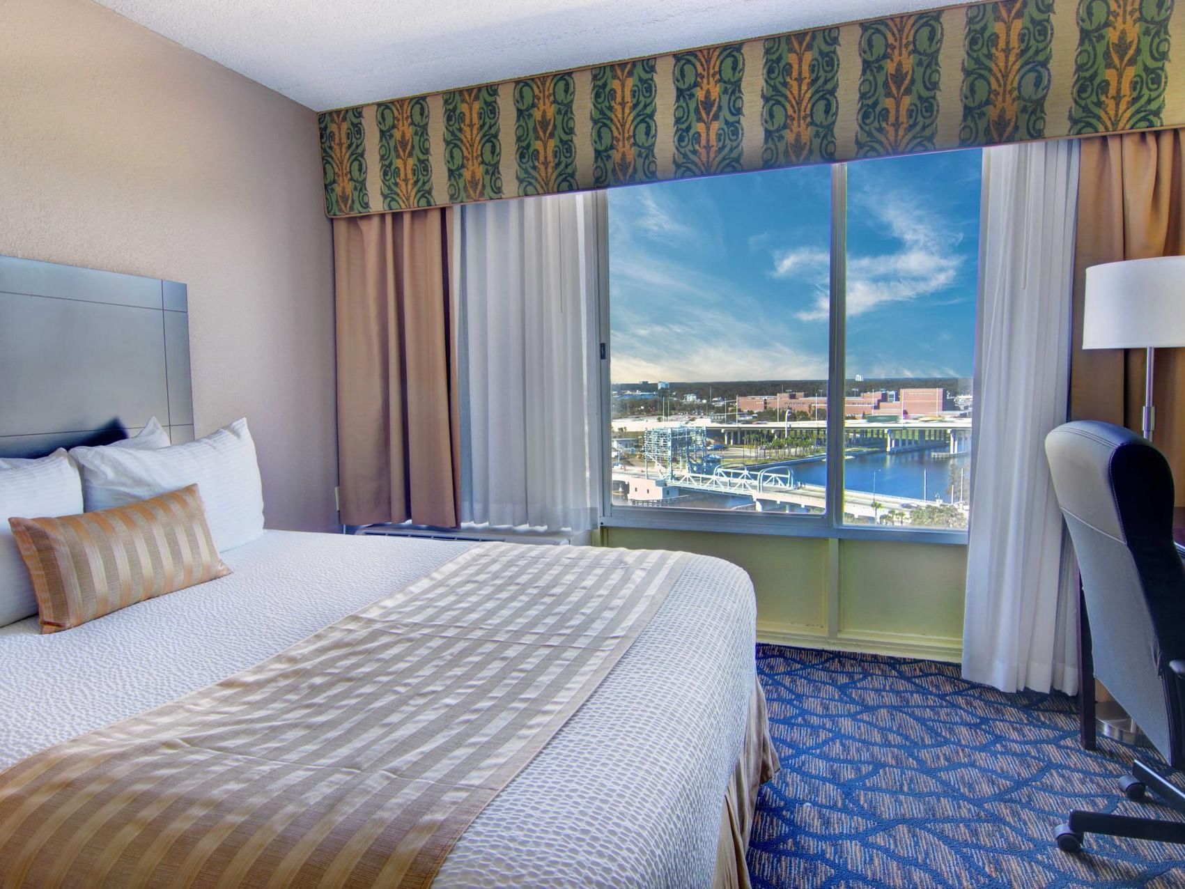 Interior & decor of the One King Bed Room featuring city view at The Barrymore Hotel