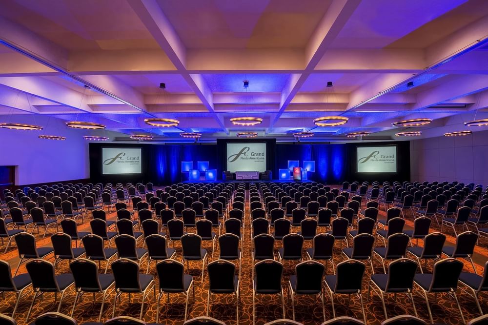 Interior view of conference room at Grand Fiesta Americana