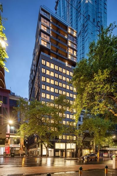 Front exterior view of Brady Hotels Hardware Lane