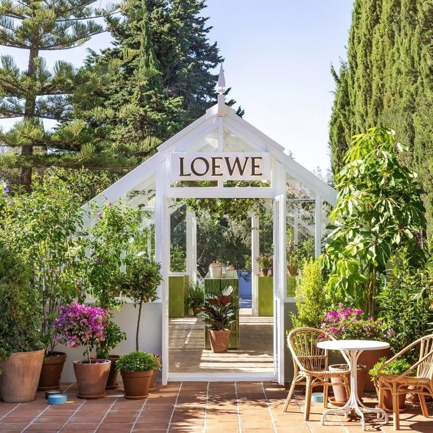 loewe greenhouse at the Marbella Club Hotel