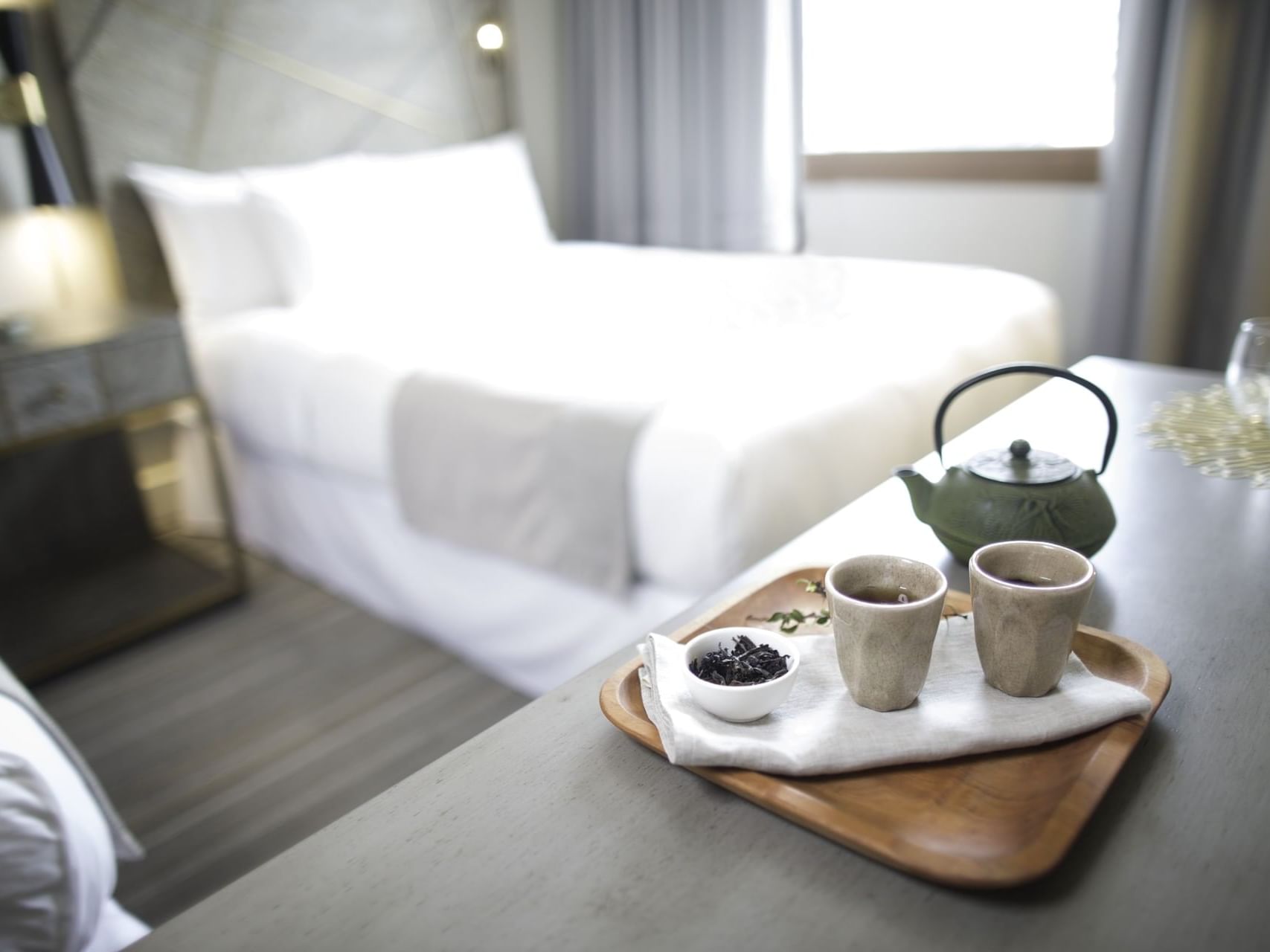 Tea served in room at Hotel Cabo de Hornos