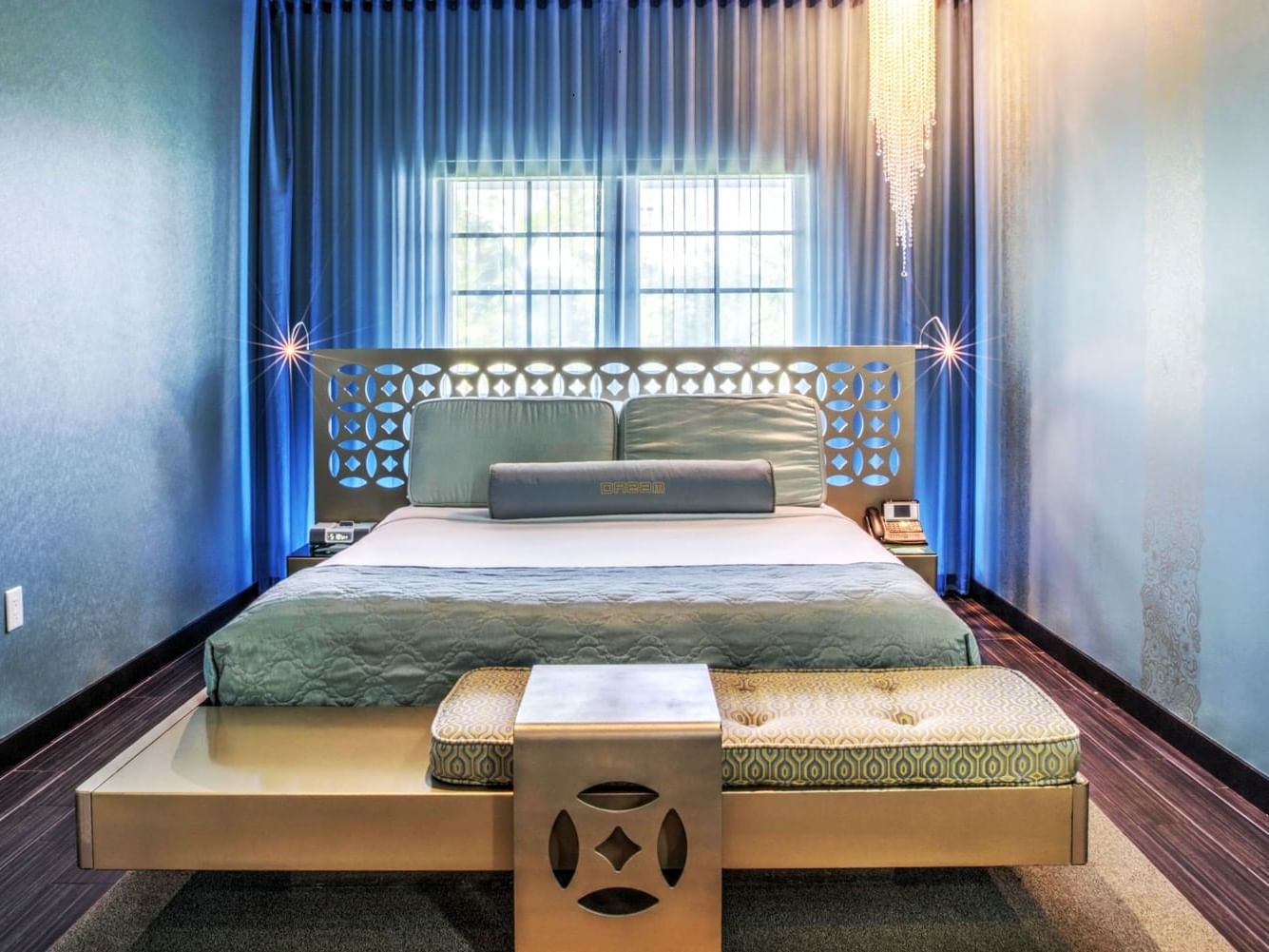 Silver Deluxe King room with a king bed at Dream South Beach