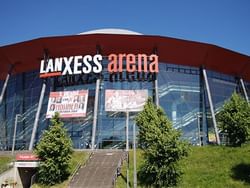 Exterior view of Lanxess Arena near Rhein-Hotel St. Martin