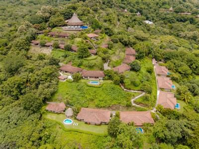 Spectacular Aerial shot of Punta Islita Hotel