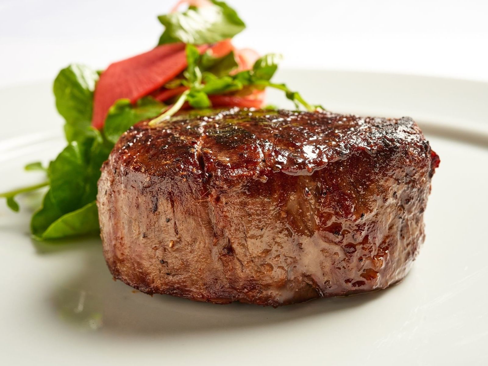 Closeup on a steak dish at Diplomat Beach Resort