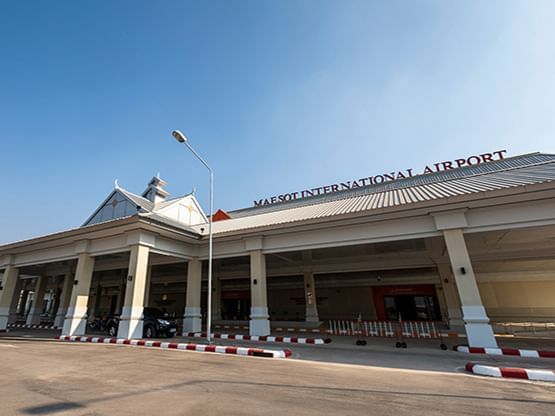 Exterior of Mae Sot International Airport near Hop Inn Hotel