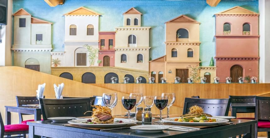 Los Amigos Beach Club Inside Restaurant with Wine and Art