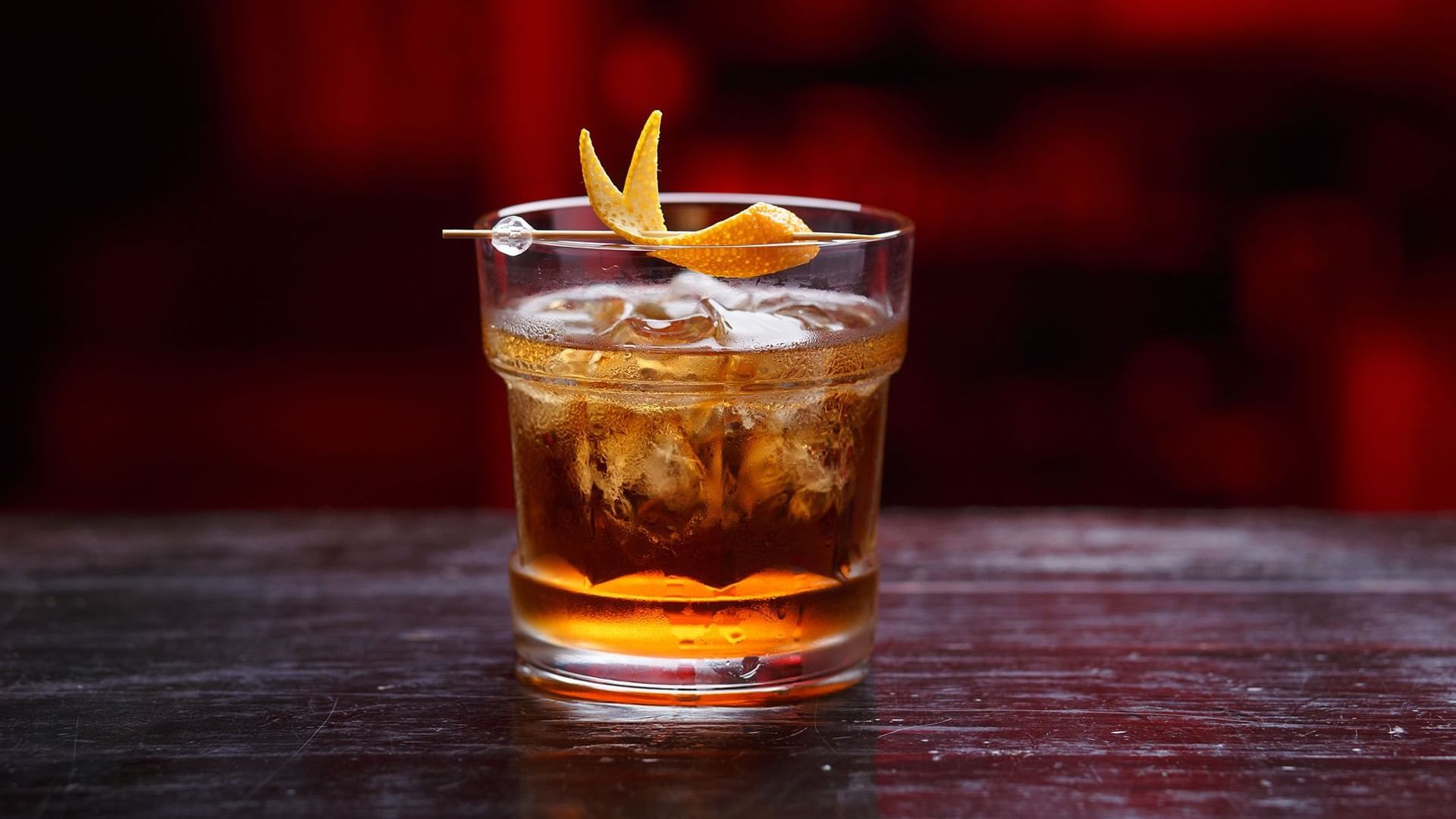 Close-up of a glass of Ginger cocktail served in Cena Ristorante & Lounge at Chateaux Deer Valley