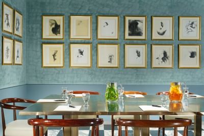 Side view of the special dining at Grand Hotel Minerva